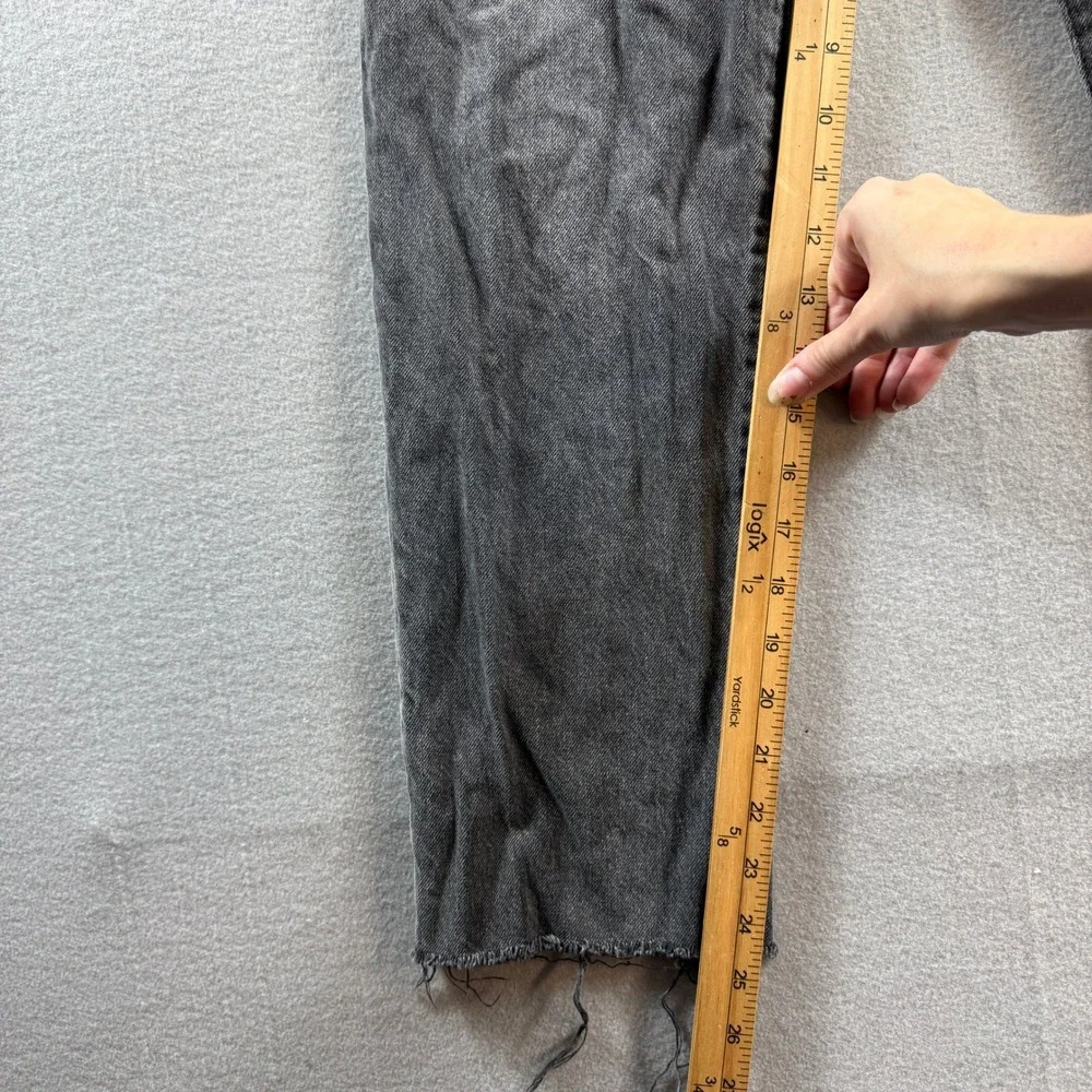 Levi Strauss & Co 501 Jeans Men 34 Grey Raw Hem Straight Leg 29x25